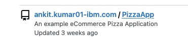 Select PizzaApp Repo