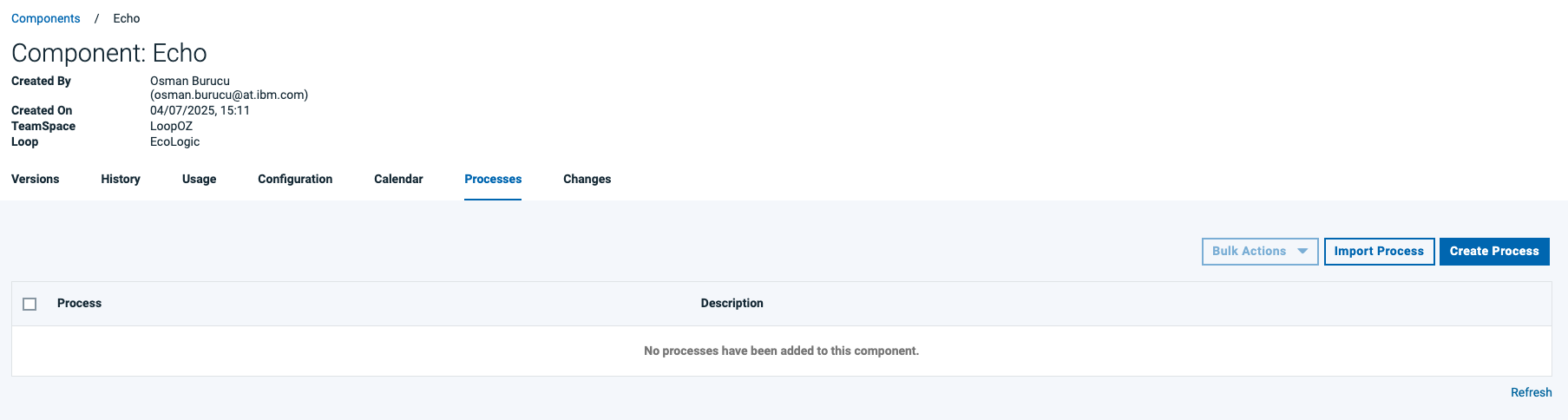 component processes