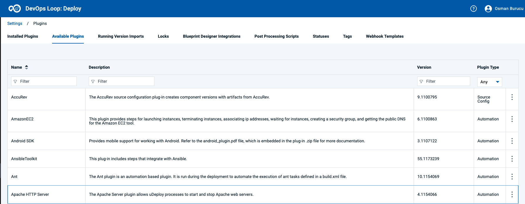 Plugin List
