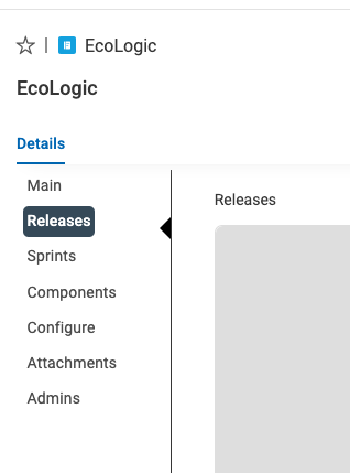 Project - Releases Section