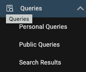 Queries Menue Expanded
