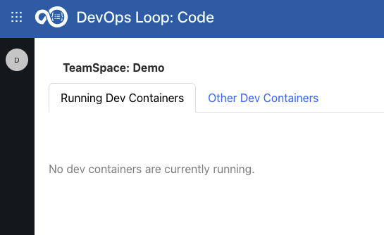 No running Dev Container