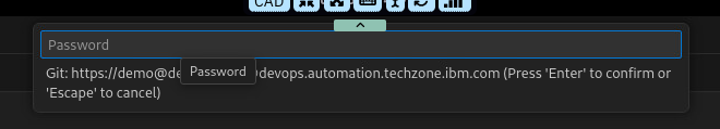 Code asking for Password or Token