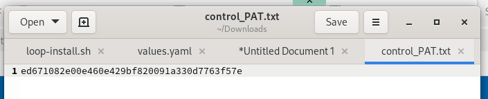 copy PAT into a text file