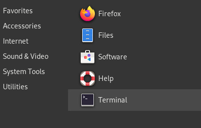 Open a Terminal