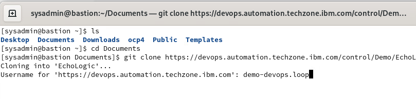 Provide Username for git clone