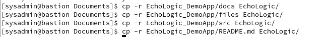 copy from source to target