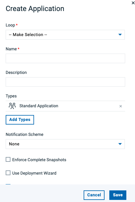 Create App Dialog
