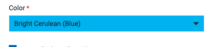 Create Env Dialog Color