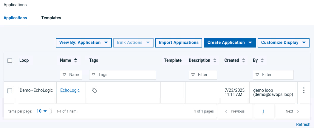 All Applications View