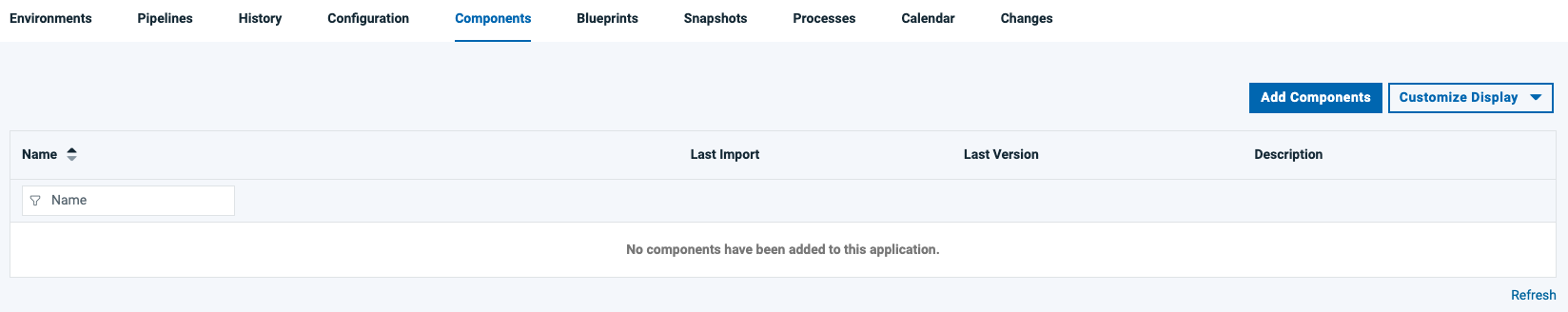 App Components View