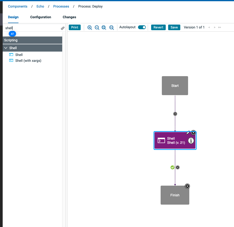 Dragged a Step onto the canvas
