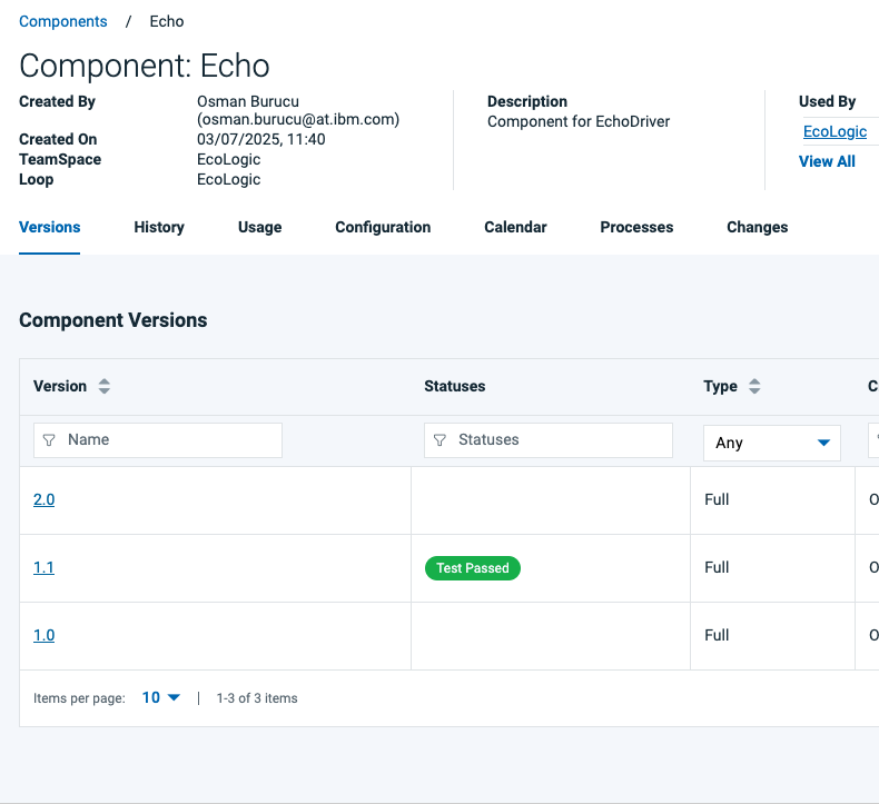 Status added to version