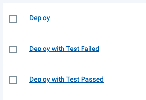 Component with Deployment Process passing and failing