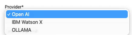 Select AI Provider
