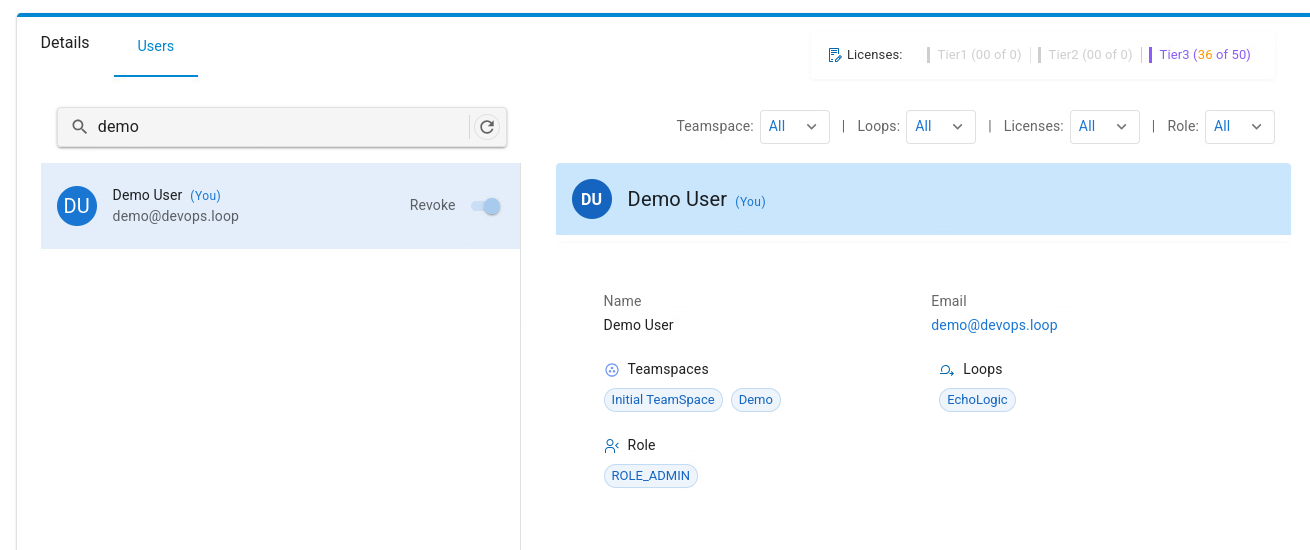 User Detail