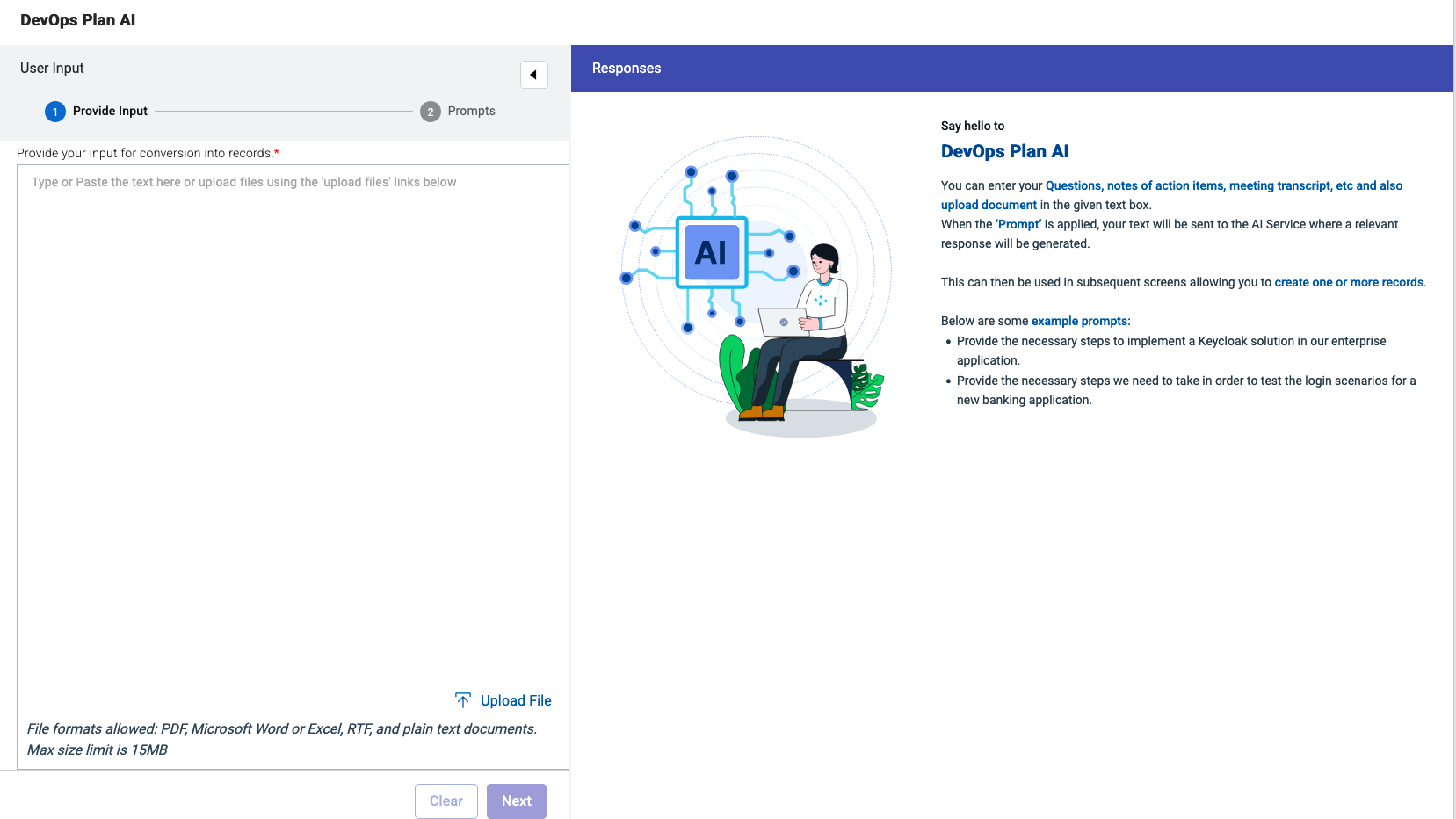 AI Assistant Dialog