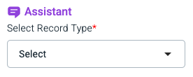 Select Record Type