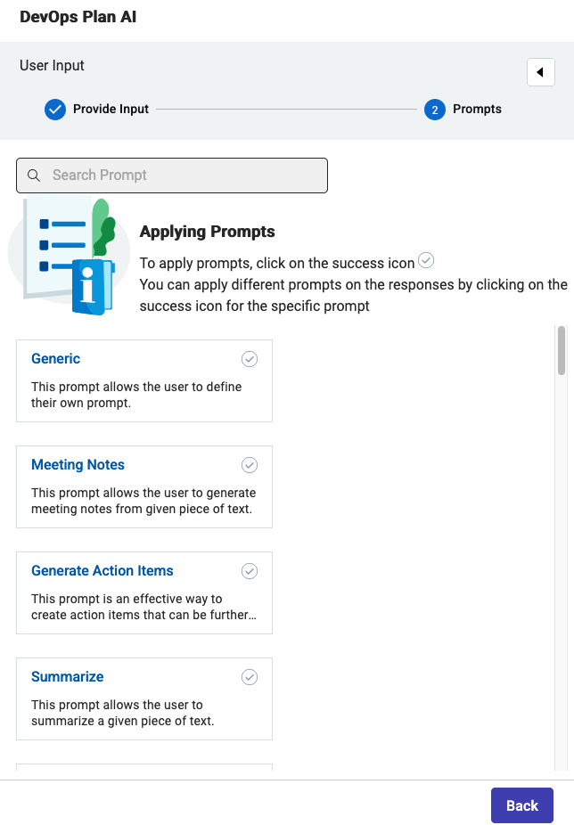 Applying Prompts