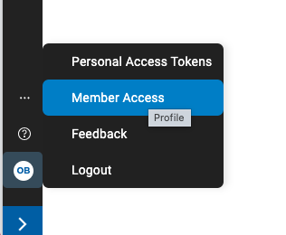 Sidebar Profile Member Access