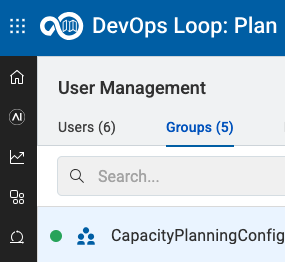 Click on Groups Tab