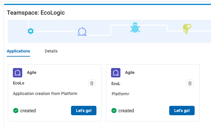 Plan Applications Page with List