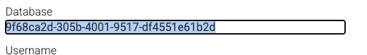 Plan Database ID