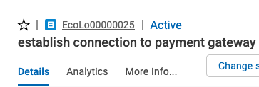 Link with WI Number to open full detail