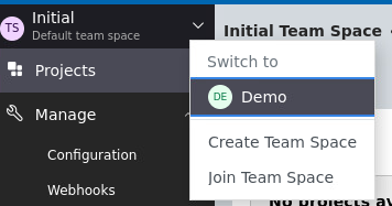 Teamspace Switcher