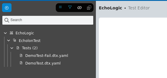 Test Editor View